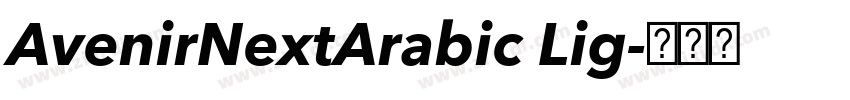 AvenirNextArabic Lig字体转换